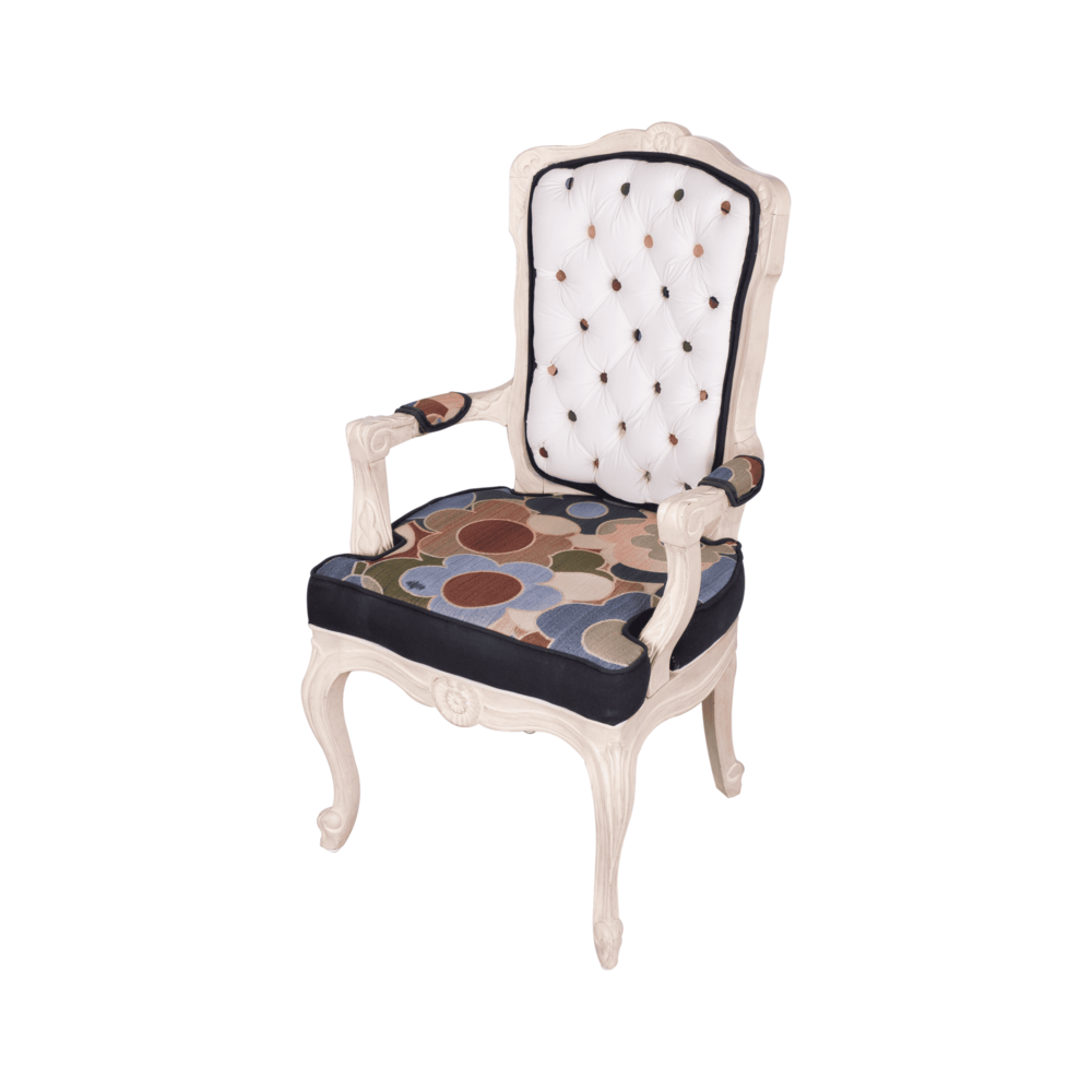 Handcrafted Rococo-Inspired Chair from Colombia