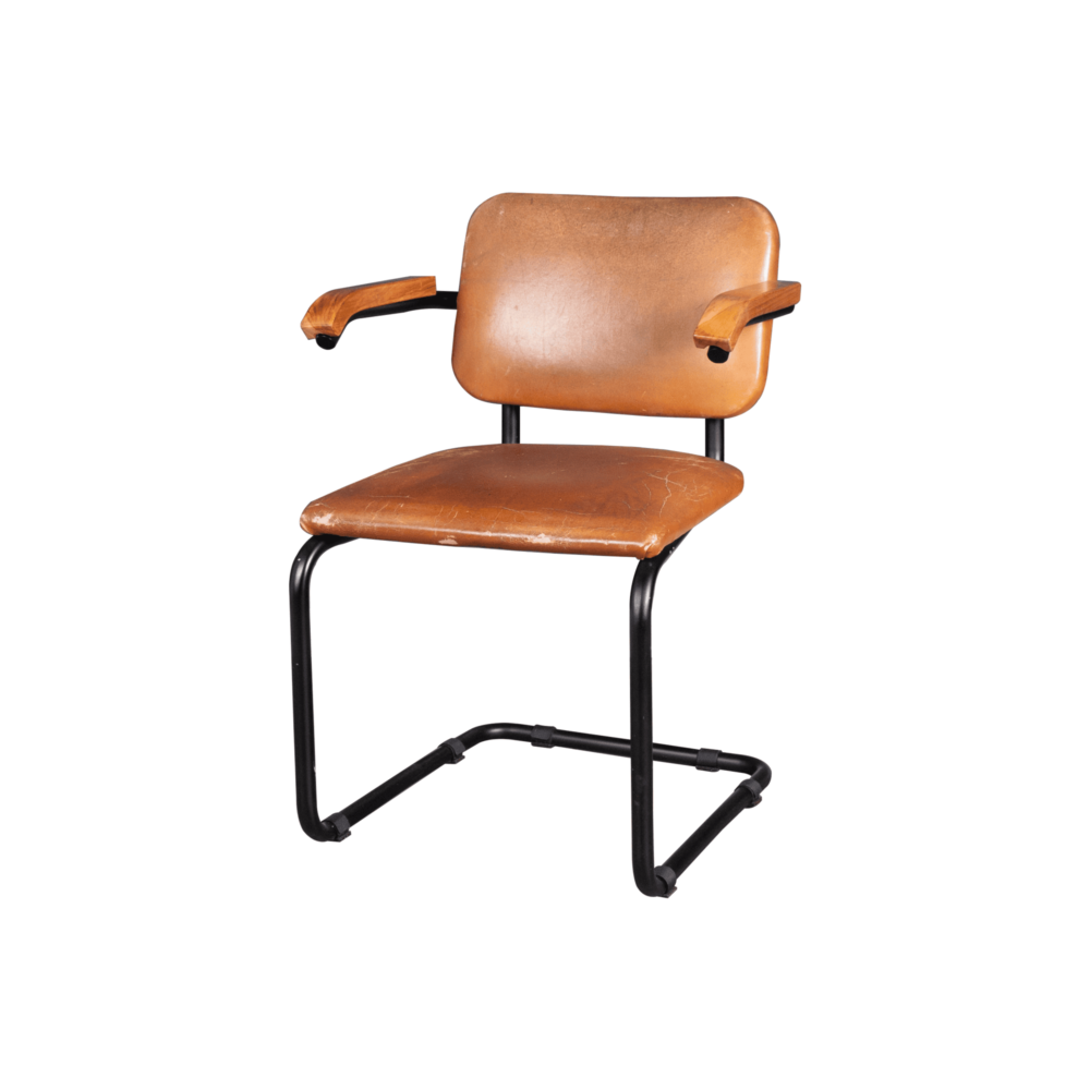 Tanned Cognac Marcel Breuer Cesca Dining Chairs - Set of 2