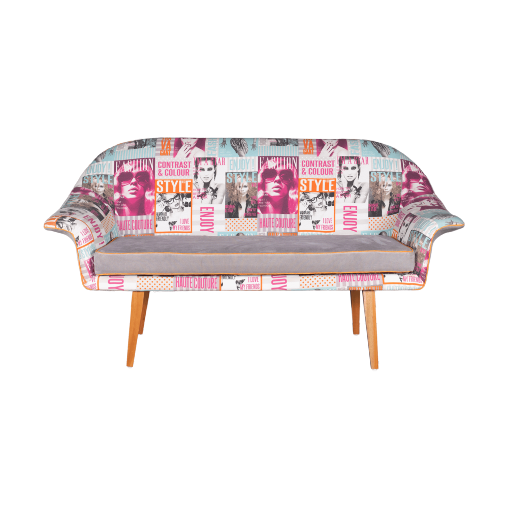 1960s Retro Glam Pop Art Dining/Studio Sofa