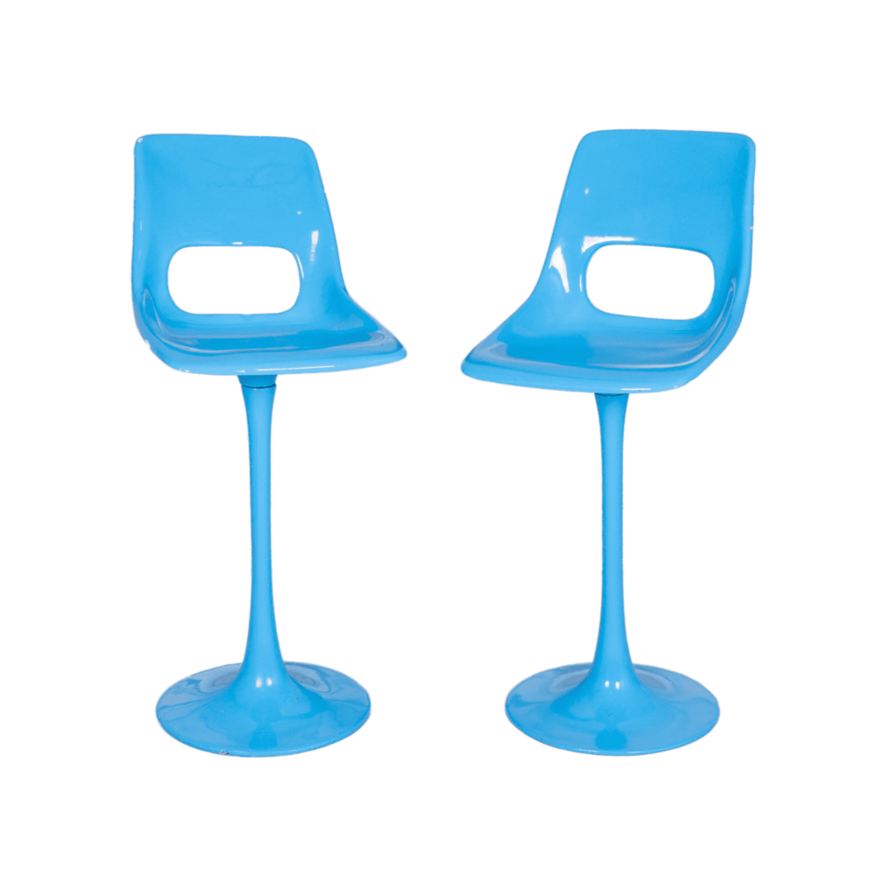 1960s Brazilian Modern Tulip Stools- Set of 2